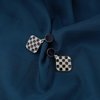 Sttiafay Vintage Black White Checkered Earrings Geometric Square Drop Earrings Square Checkered Earrings Black Disc Stud Earring Jewelry for Women