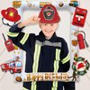 Giant Fire Truck Firefighters Theme Birthday Inflatable Selfie Frame & PhotoBooth Props Set Fireman Birthday Party Decorations Blow Up Picture Frame for Kids Birthdays Party Supplies