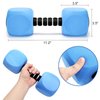 Water Dumbbells, 2PACK Aquatic Exercise Dumbbells, EVA Foam Barbells for Men Women Water Workouts