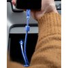 LIQUIPEL Powertek Micro USB Charger Cable for Cell Phones & Electronic Devices, 6FT (Navy Blue)