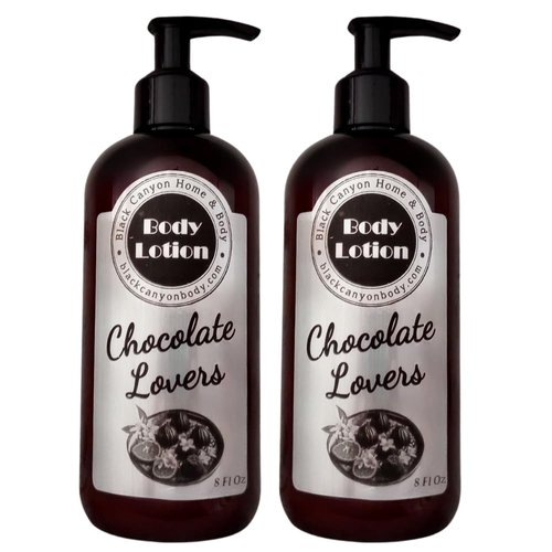 Black Canyon Chocolate Lovers Scented Luxury Body Lotion with Lanolin and Jojoba Oil, 8 Oz (2 Pack)
