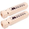 POPLAY 2PCS Wooden Train Whistles, Toy Wood Whistles 4 Tone 7.3" Train Whistle for Kids Birthday Party Favors Carnival Prize