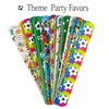 Moncinday 40Pcs Soccer Slap Bracelets Party Favors with Soccer Tattoo Birthday Gifts Soccer Party Decorations Snap Band for Kids Boys