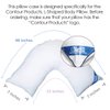Contour Products L Pillow Case, Navy, Made Specifically for The Contour Products L-Shaped Body Pillow