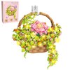 Flower Bouquet Building Set with LED Light, Flowers Basket Bonsai Botanical Collection Building Toys for Adults And Kids, Home Decor Gift for Valentine's Day, Birthday, Christmas Day（691PCS）