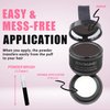 ZENTANMEI Root Touch Up Hairline Powder for Women & Men, Gray Hair Cover Up, Hairline Shadow Powder Waterproof & Windproof, 0.14 oz Root Cover Up Powder for Thinning Hair (Dark Brown)