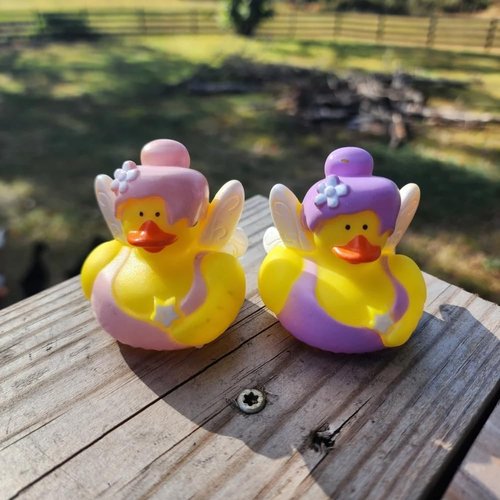 Rubber Ducks, Assorted Styles, 12 Pieces, Birthdays, Grand Events, Party Favors, Table Decorations, Treasure Chest Supplies (Fairy)