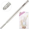 Premium PANA 3/32" Cuticle Clean Nail Carbide Bit for Professional, Nail Salon, Nail Trimmer, Under Nail Cleaner, Electric Drill Machine, Manicure Tools (Silver Round Bit, Medium)