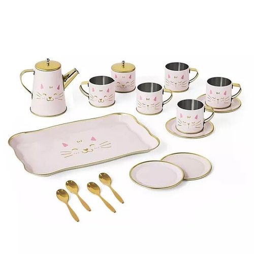 Cat Tea Party Set Birthday, 18 pcs.