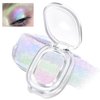 HOSAILY Chameleon Face Highlighter Palette, Multichrome Glitter Shimmer Rainbow Eyeshadow Makeup, Holographic Metallic Long Lasting Eye Looks, Multi-Dimensional Inner Corner Face Illuminator 01