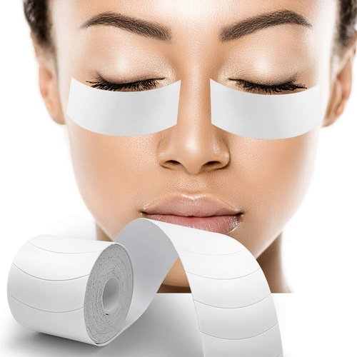 Foam Eye Pads for Eyelash Extensions - Akissos 125 PCS Pre Cut Medical Foam Tape Under Eye Pads Lash Extension Supplies Beauty Tools Lint Free Hypoallergenic No Latex Waterproof