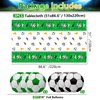 PIXHOTUL Soccer Party Decorations - 3 Pcs Rectangle Soccer Tablecloths, 8 Pcs Foil Soccer Balloons Soccer Field Disposable Table Cover for Sports Event Game Day Soccer Birthday Party Supplies