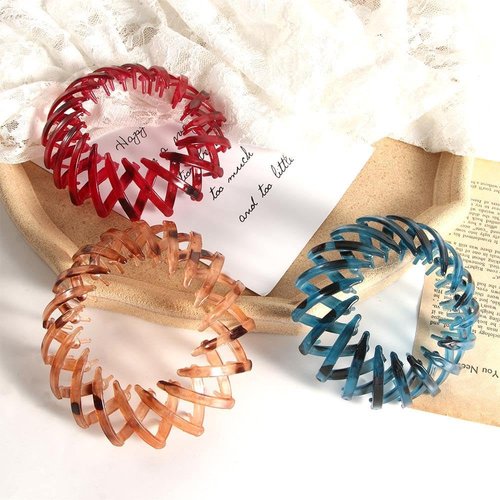 5 Pcs Bird Nest Shaped Hair Clips Expandable Ponytail Holder Clip Hair Donut Bun Maker Ponytail Buckle Hairstyle Tools Hair Accessories