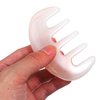 Beaupretty Hair Comb, Resin Scalp Massage Comb, Multi-Functional Hair Massager Comb for Scalp Care, Light color