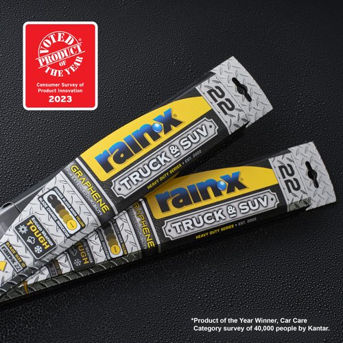 Rain-X 870119 Truck & SUV Rugged Series Premium Wiper Blades, 19 Inch Windshield Wipers (Pack Of 1), Automotive Replacement Windshield Wiper Blades Engineered For All Driving Adventures