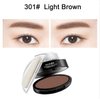 Moakxer Eyebrow Powder,Waterproof Eyebrow Stamp Powder Seal Perfect Nature Eye Brow Powder Tinting Coloring Kit Delicate Shape (301# Light Brown)