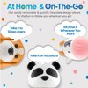 Flipper Fun Animal Panda Toothbrush Cover – Make Toothbrushing Time Fun with our Kids Toothbrush Holder with Cover – Ideal Toothbrush Holders for Bathrooms - Suction Cup Toothbrush Holder