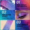 evpct Mermaid Chameleon Eyeshadow Palette Duochrome MultiChrome Makeup, Bright Purple Glitter Shimmer Loose Eyeshadow Palette High Pigments Chameleon Chrome Holographic Eyeshadow MultiChrome