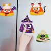 Halloween Crafts for Kids Candy Corn Magnet Foam Craft Kit for School Classroom Activities Halloween Party Ornament Supplies 12 Sets