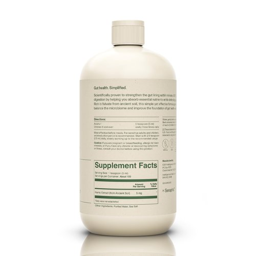 ION* Intelligence of Nature Gut Support Liquid Supplement - Gut & Digestive Health Liquid Drops, Cleanse & Detox with Humic Extract for Women & Men, Adults & Kids 4+ - 32 fl oz (Pack of 1)