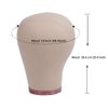 YANTAISIYU 1 Piece 23 Inch Wig Head Cork Canvas Block Head Mannequin Head for Wigs Display Styling Manikin Head (23 inch)