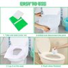 YGDZ Toilet Seat Covers Disposable, 110pcs Flushable Travel Disposable Toilet Seat Covers for Adults Kids Potty Training, Travel Essential Accessories for Airplane, Road Trips, Camping