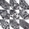 10 Rolls Retro Holographic Nail Foil Transfer Stickers Black Lace Laser Foils Nail Art Supplies Starry Paper Designs for Acrylic Decorations Women DIY Nail Arts Manicure Wraps Charms