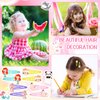 Hanaive 24 Pcs Rainbow Unicorn Clips Metal Hair Clips Unicorn Snap Barrettes Cute Mermaid Hair Pins Sparkly Animal Hair Accessories for Toddlers Little Girls Birthday Party Gifts(Animal Pattern)