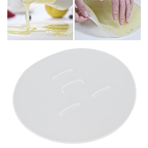 DIY Face Mask, Facial Mask for Fruit and Vegetables Maker Machine, Silicone Reusable Facial Mask Making Plate Skin Care Mask Machine Accessory