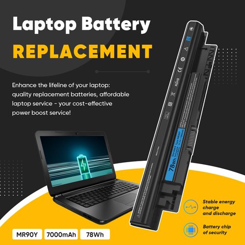 RUEMIU 78Wh MR90Y Laptop Battery Replacement for Dell Inspiron 15 3000 Series 15-3537 15-3542 15-3543 15-3531 i3531 i3542-6000bk 17 3721 3737 17R-5737 PVJ7J 49VTP XCMRD YGMTN 8TT5W 9K1VP XRDW2 V1YJ7