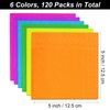 Resinta 120 Pieces Cocktail Napkin Paper Napkins 2 Ply Party Supplies, 6 Colors