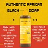 Alaffia Skin Care, Authentic African Black Soap, All in One Body Wash, Face Wash, Shampoo & Shaving Soap with Fair Trade Shea Butter, Wild Lavender, 16 Fl Oz