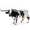 Gemini&Genius Farm Animal Toys, Longhorn Cow Action Figure, Hand Painted, 6 Inches Length, Realistic and Durable Farm Toys for Children Boys and Girls Gift