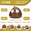 Deermon 3 Pack Cute Fidget Squeeze Poo Toy Stress Balls Gifts, Stress Relief Sensory Funny Poop Shape Kids and Adults Fidget Joke Prank Toy for Party Favors