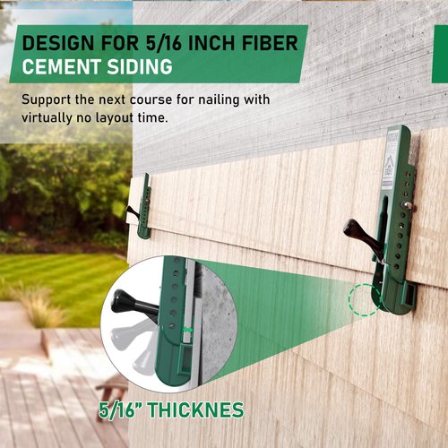 Siding Installation Tools, Siding Mounting Kit for Use with 5/16-Inch Fiber Cement Siding, Durable Siding Tools Lap Siding Gauge with Adjustable Reveals, Siding Tools with Polycarbonate Body, 2 Pack