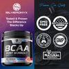 Amino Muscle Recovery Powder with BCAAs - After Workout Recovery Drink for Women & Men - BCAA Branched Chain Amino Acids - Pre Workout Sport Energy Mix - Keto, Caffeine Free, Watermelon - 45 Servings