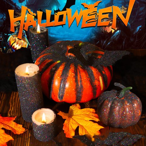 YGDZ Black Glitter, Black Fine Glitter for Crafts, Christmas Glitter 140G /4.93OZ, Festival Glitter, Body Glitter, Nail Glitter, Craft Glitter for Resin Arts Tumbler, Christmas Decor