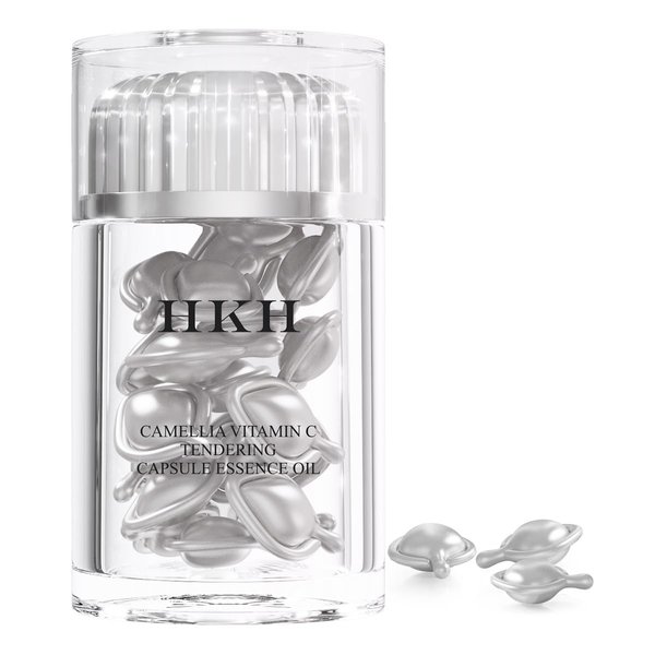 Triple Vitamin C Dark Spots Correction Capsules Serum For Face,VE Camellia Anti-Aging Essence For Women Niacinamide serum For Women To Tighten Sagging Skin And Reduce Fine Lines.Stocking Stuffers