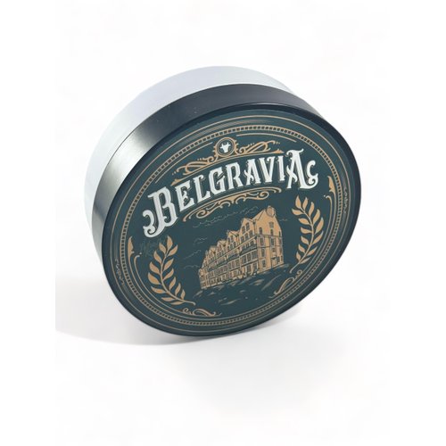 Belgravia Shaving Soap. Enriched with Donkey Milk, Water Buffalo Milk, Whey Proteins,Omega 6, Hops Extract. Scent of Bergamot, Pineapple, Pink Pepper, Red Currant, Cypress, Amber, Oakmoss, Musk