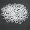 Dofash 2 * 50MM No Damage Small Elastic Hair Ties Rubber Bands for Hair Elastic Hair Bands Hair Rubber Bands Hair Elastics for Women's Hair - 200pcs(Clear)