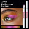 UCANBE Chameleon Liquid Eyeliner - Purple Yellow, Multi-Chrome Metallic Shift Eyeliner, Waterproof Glitter Eyeliner with Soft Fine Tip for Multi-Dimensional Eye Looks