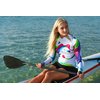 Platinum Sun Rash Guard for Women UPF 50+ SPF & UV Protection Clothing Long Sleeve Top Swim Shirt with Zipper Hiking (Rainbow 50, M)