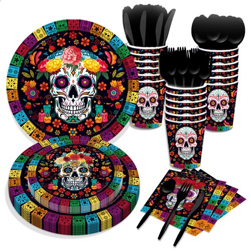 116 Ps Mexican Party Supplies 16 Guests Mexican Party Decorations Including Mexican Fiesta Party Paper Plates Dinner Plates Napkins Cups Set for Cinco De Mayo Mexican Party Decoration