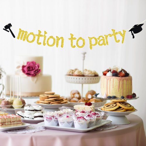 Motion To Party Banner, Congrats Grad, Passed the Bar, Lawyer Grad, Congrats 2024 Law School Graduation Party Decorations Supplies