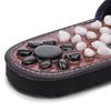 Relaxally Acupressure Mat Pebble Foot Massager Relaxer Pain Relief Health Sandals Slippers Relaxation Gifts for Men Women(Blue25)