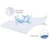 Waterproof Crib Mattress Protector 2 Pack Fitted Baby Crib Sheets Toddler Bed Mattress Pad Protector for Boys Girls, Skin-Friendly & 100% Absorbent Crib Mattress Topper Cover Waterproof Machine Wash