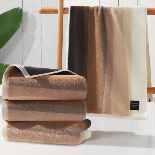 Brown Hand Towels - 100% Cotton | 420GSM | Soft | Absorbent | Long-Lasting, Bathroom Hand Towels Set of 4, 14"x30", Decorative Hand Towels for Bathroom, Hand Towels Gift Set, Beige and Brown