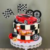 27 PCS Racing Wheel Cake Topper Tyre Cake Decorations for Man Boy Kid Birthday Party Racing Theme Party Race Car Party Favor Supplies (01)