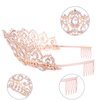 Crowns for Women, Vofler Rose Gold Tiara Baroque Vintage Headband Crystal Rhinestone Hair Jewelry for Women Queen Girl Bride Princess Birthday Wedding Pageant Prom Halloween Costume Party with Combs