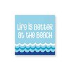 Design Design Life is Better Cocktail Napkins, 5", Blue